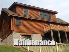  Bear Branch, Kentucky Log Home Maintenance